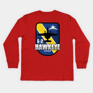 E-2 Hawkeye Kids Long Sleeve T-Shirt